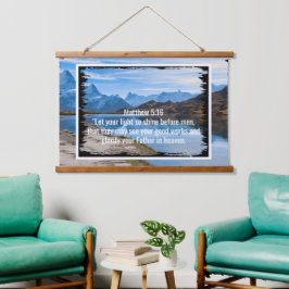 Aangepaste bijbelverzen citaten en gepersonaliseer hangend wandkleed