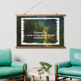 Aangepaste bijbelverzen citaten en gepersonaliseer hangend wandkleed