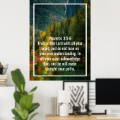 Aangepaste bijbelverzen citaten en gepersonaliseer poster (Thuiskantoor)