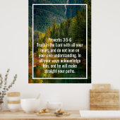 Aangepaste bijbelverzen citaten en gepersonaliseer poster (Keuken)