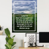 Aangepaste bijbelverzen citaten en gepersonaliseer poster (Thuiskantoor)