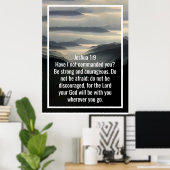 Aangepaste bijbelverzen citaten en gepersonaliseer poster (Thuiskantoor)
