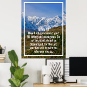 Aangepaste bijbelverzen citaten en gepersonaliseer poster (Thuiskantoor)