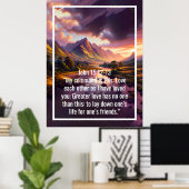 Aangepaste bijbelverzen citaten en gepersonaliseer poster (Thuiskantoor)