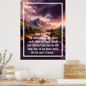 Aangepaste bijbelverzen citaten en gepersonaliseer poster (Keuken)