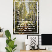 Aangepaste bijbelverzen citaten en gepersonaliseer poster (Thuiskantoor)