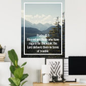 Aangepaste bijbelverzen citaten en persoonlijk woo poster (Thuiskantoor)