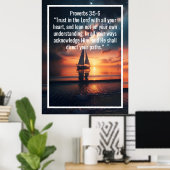 Aangepaste bijbelverzen citaten en persoonlijk woo poster (Thuiskantoor)