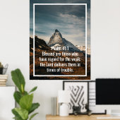 Aangepaste bijbelverzen citaten en persoonlijk woo poster (Thuiskantoor)