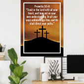 Aangepaste bijbelverzen citaten en persoonlijk woo poster (Thuiskantoor)