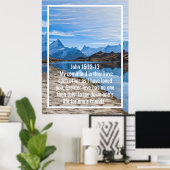 Aangepaste bijbelverzen citaten en persoonlijk woo poster (Thuiskantoor)