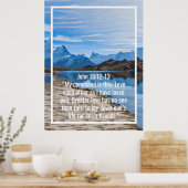 Aangepaste bijbelverzen citaten en persoonlijk woo poster (Keuken)