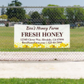 Aangepaste Bijen Honingboerderij 6' Display Banner (Insitu)