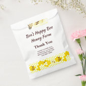 Aangepaste Bijen Honingboerderij Honingraat Bedankzakje (Gezegeld)