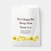 Aangepaste Bijen Honingboerderij Honingraat Bedankzakje (Voorkant)