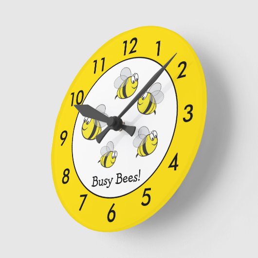 Aangepaste bijen ronde klok (Hoek)