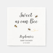 Aangepaste bijenbaby shower servet (Voorkant)