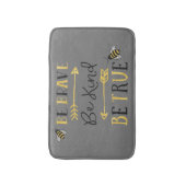 Aangepaste bijenbrave Glitter Inspirerend Bath Mat (Voorkant Verticaal)