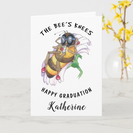 Aangepaste bijenkaart kaart (Gele Bloem)