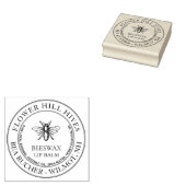 Aangepaste bijenwas lippenbalsem met heraldische h rubberstempel (Gestempeld)
