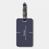 Aangepaste bijpassende familie vakantie camping gr bagagelabel (Achterkant verticaal)