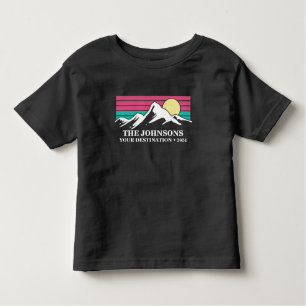 Aangepaste bijpassende familie vakantie camping gr kinder shirts