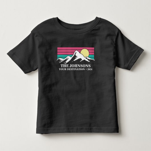 Aangepaste bijpassende familie vakantie camping gr kinder shirts (Voorkant)