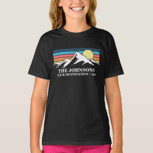 Aangepaste bijpassende familie vakantie camping gr t-shirt