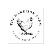 Aangepaste bijtende kippentekening | eierstempel rubberstempel (Afrduk)