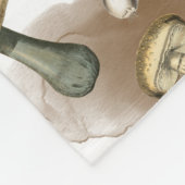 Aangepaste  bijtende paddenstoelen fleece deken (Hoek)