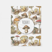Aangepaste bijtende paddenstoelen fleece deken (Voorkant)