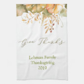 Aangepaste bijtende Thanksgiving Teatowels Tea Tow Theedoek (Verticaal)