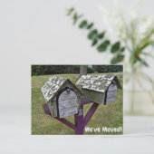 Aangepaste bijtende wijziging van adresverplaatst  briefkaart (Staand voorkant)