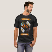 Aangepaste Biker Fotocollage T-shirt (Voorkant volledig)