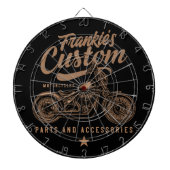 Aangepaste biker-motorfiets dartbord (Voorkant)