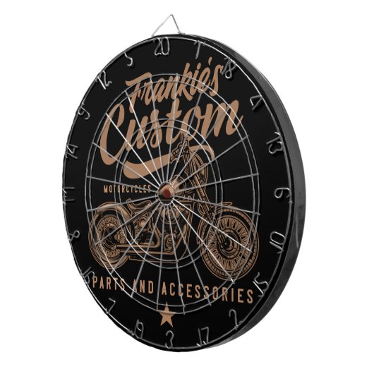 Aangepaste biker-motorfiets dartbord (Voorkant Rechts)