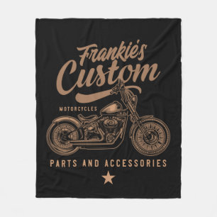 Aangepaste biker-motorfiets fleece deken
