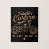 Aangepaste biker-motorfiets legpuzzel (Verticaal)