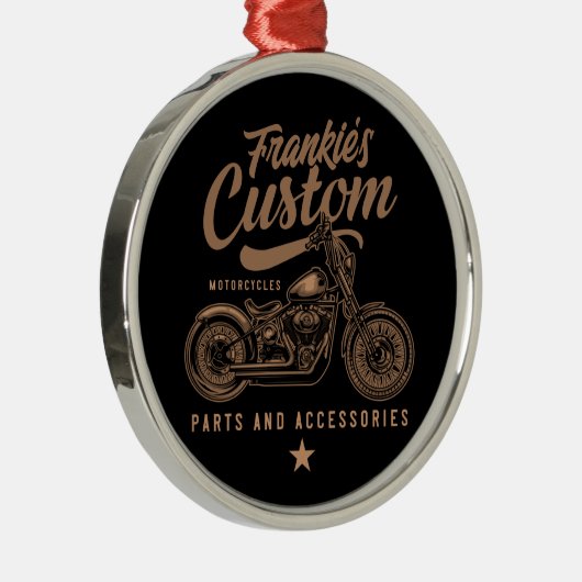 Aangepaste biker-motorfiets metalen ornament (Rechts)