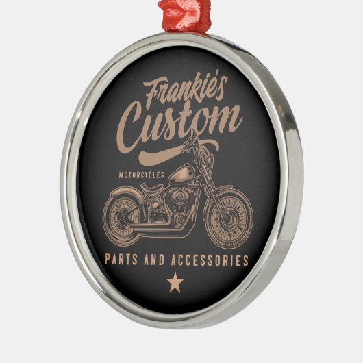 Aangepaste biker-motorfiets metalen ornament (Links)