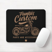 Aangepaste biker-motorfiets muismat (Met muis)