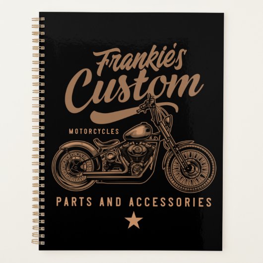 Aangepaste biker-motorfiets planner (Voorkant)