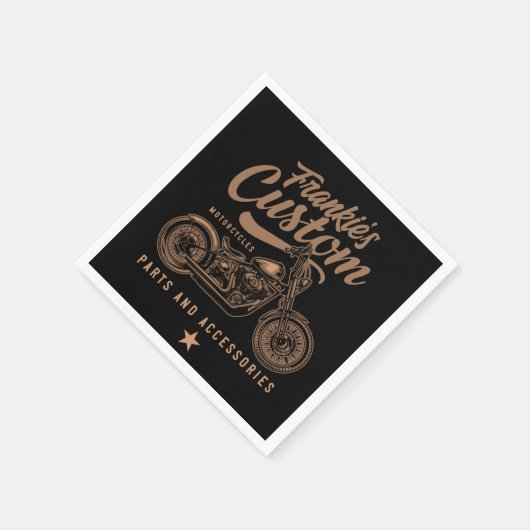 Aangepaste biker-motorfiets servet (Hoek)