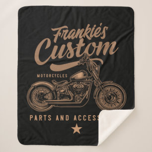 Aangepaste biker-motorfiets sherpa deken