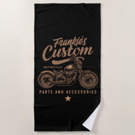 Aangepaste biker-motorfiets strandlaken