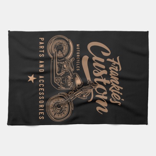 Aangepaste biker-motorfiets theedoek (Horizontaal)