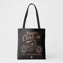 Aangepaste biker-motorfiets tote bag