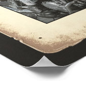 Aangepaste Biker Wall Art, Biker Gift Ace of Spade Poster (Hoek)