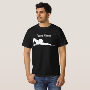 Aangepaste biljart pool league teamuitrusting t-shirt