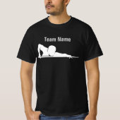 Aangepaste biljart pool league teamuitrusting t-shirt (Voorkant)